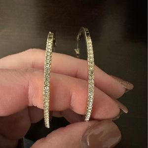 Gold plated cubic zirconia earrings